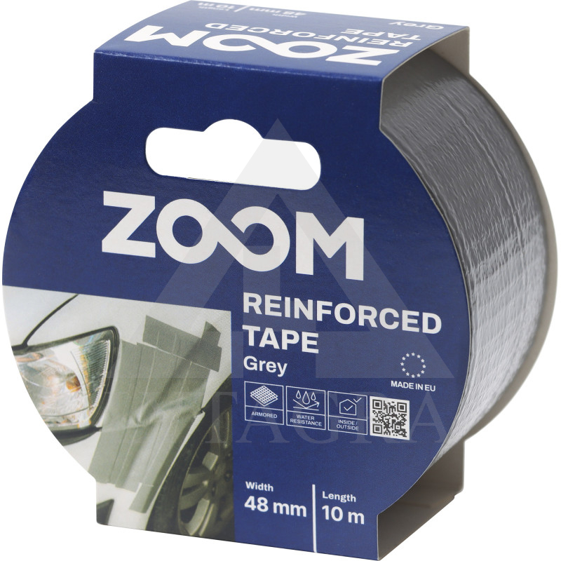 Juostelė, armuota, 48 mm x 10 m, pilka, ZOOM