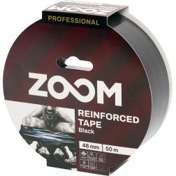 Profesionali armuota juostelė, 48 mm x 50 m, Juoda, ZOOM