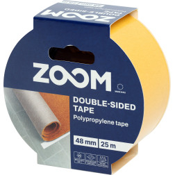 Dvipusė polipropileno juosta, 48mm x 25 m. ZOOM