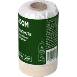 Polietileninė uždanga su dažymo juostele, 550 mm x 20 m, ZOOM