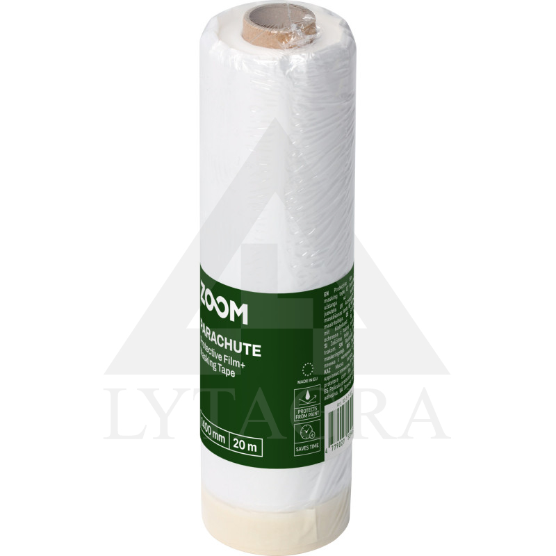 Polietileninė uždanga su dažymo juostele, 1400 mm x 20 m, ZOOM