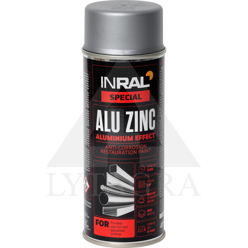 INRAL ALU ZINC, aliuminio, dažai aerozoliniai