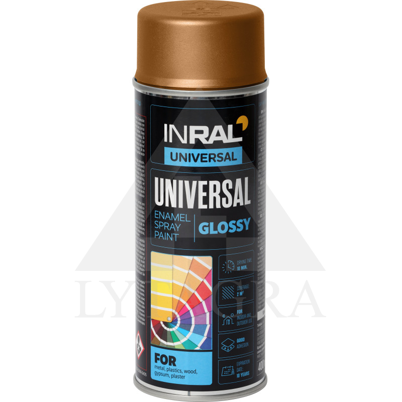 Universalūs aerozoliniai dažai INRAL UNIVERSAL varis RAL8029 (19)