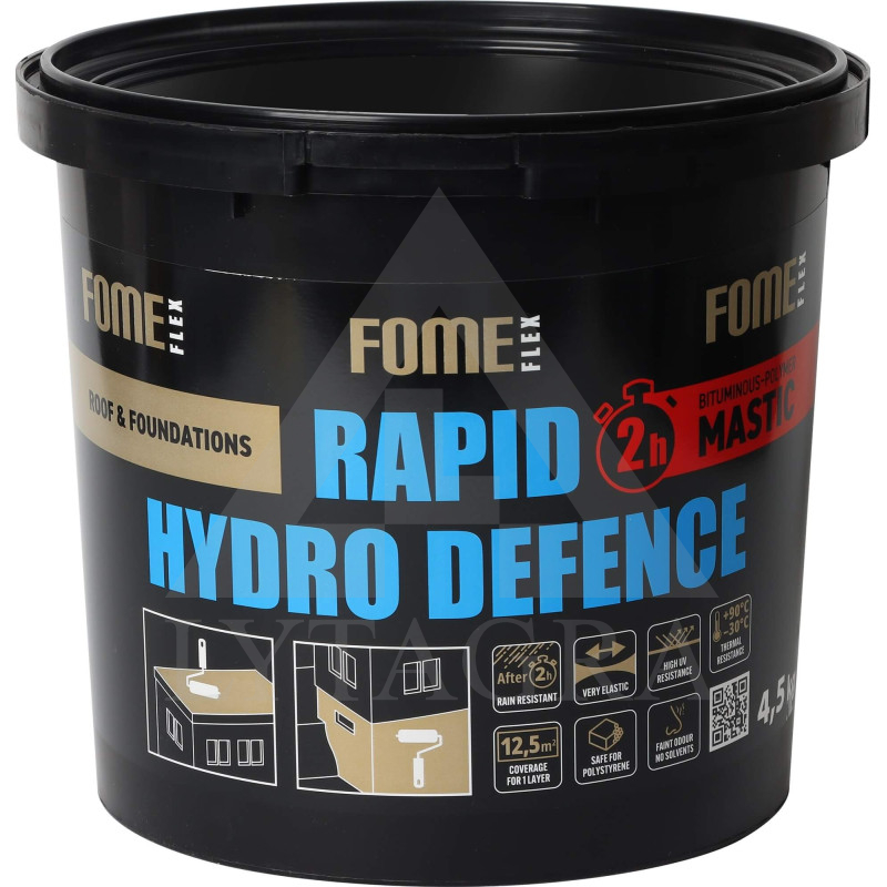 Bituminė mastika FOME FLEX Rapid Hydro Defence Mastic 4,5 kg