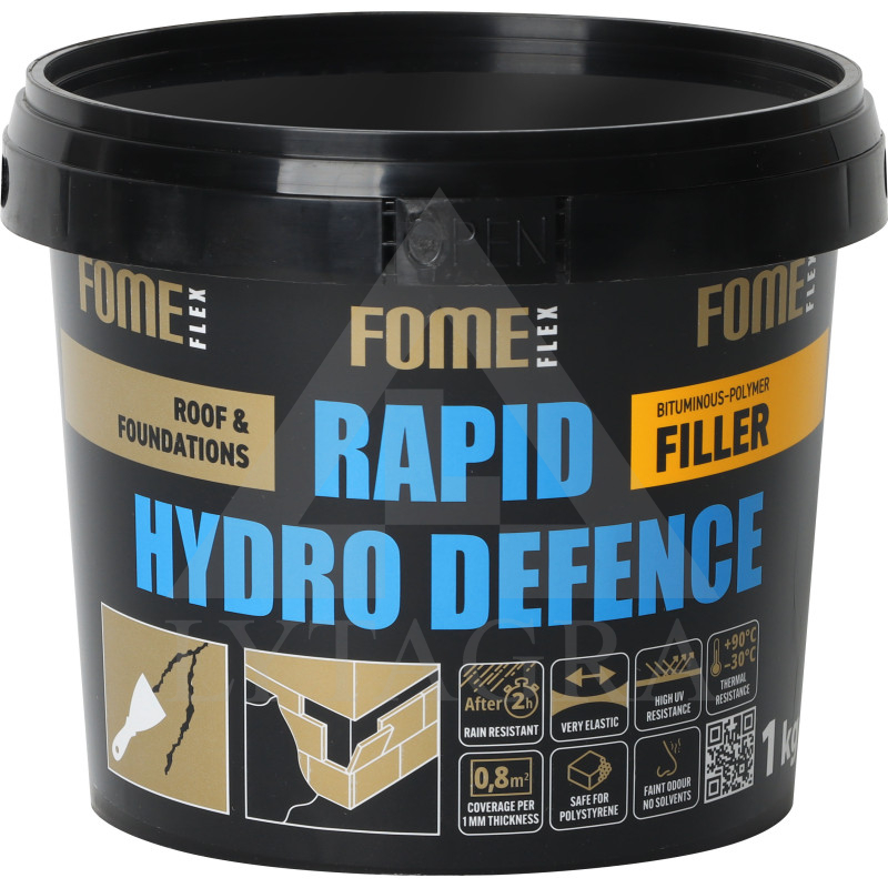 Bituminis užpildas FOME FLEX Rapid Hydro Defence Filler , 1 kg