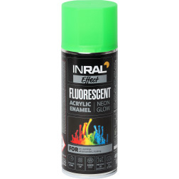 Aerozoliniai dažai INRAL FLUORESCENT žalia 400 ml.