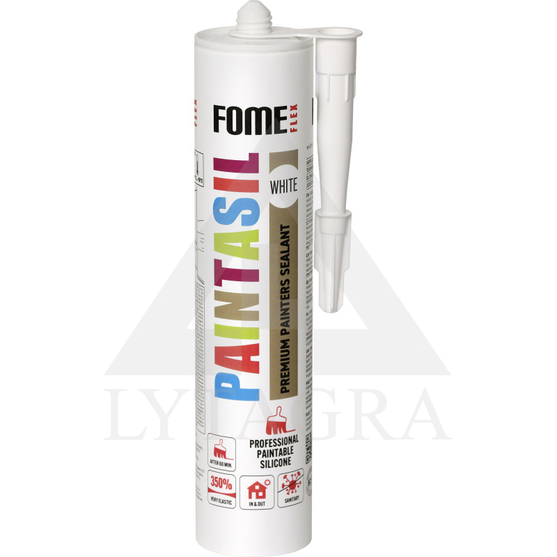 Dažomas silikonas PAINTASIL FOME FLEX, baltas, 300 ml