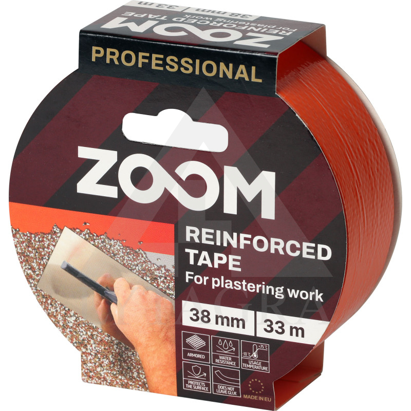 Armuota juosta tinkavimo darbams, 38 mm x 33 m, ZOOM