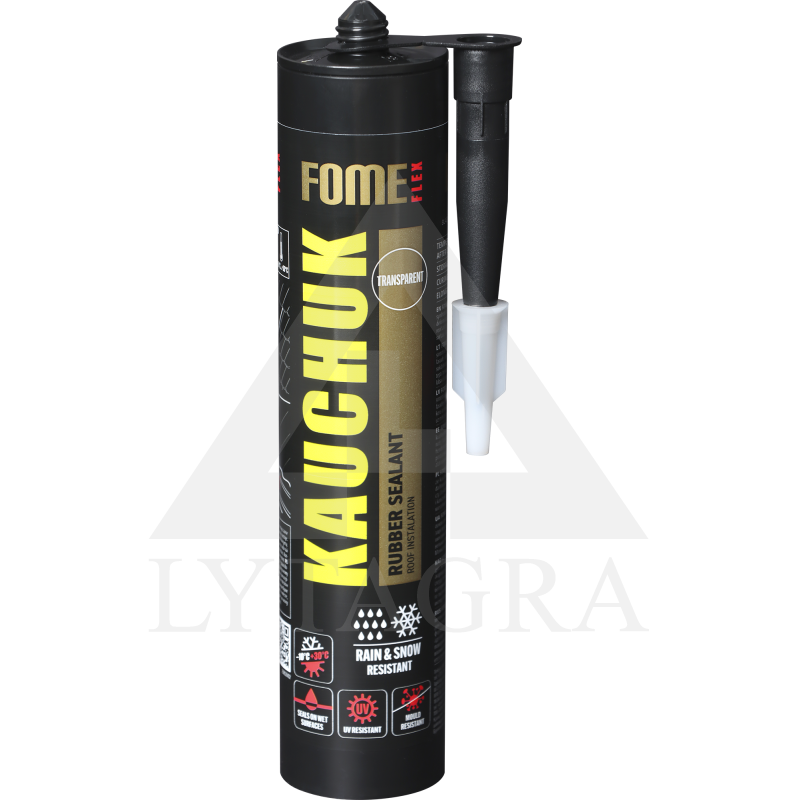 Hermetikas kaučiukinis skaidrus, Kauchuk Fome Flex