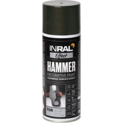 Aerozoliniai dažai INRAL DECOR HAMMER antracitas 400 ml.