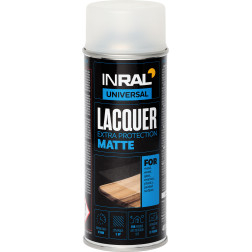 Akrilinis lakas INRAL LACQUER skaidri matinė 400 ml. 2670003