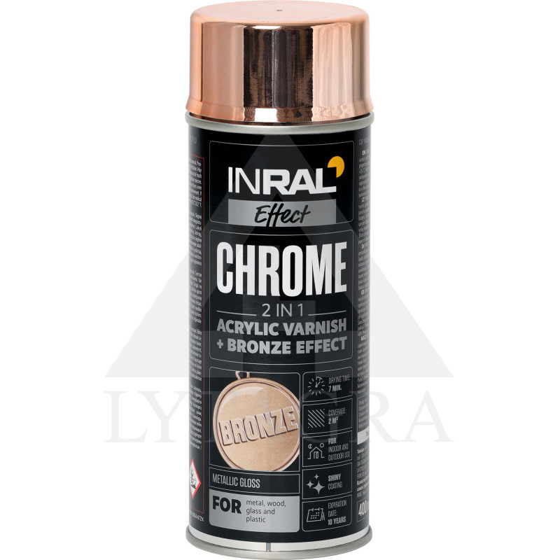 Akriliniai purškiami dažai INRAL CHROME varinis 400 ml 2671002