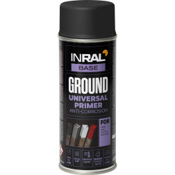 INRAL GROUND, juodas RAL9011, gruntas aerozoliniai antikoroz.