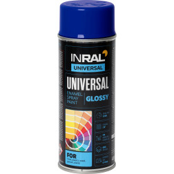 Aerozoliniai dažai INRAL UNIVERSAL tamsiai mėlyni RAL5002 400 ml. (32)