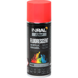 Aerozoliniai dažai INRAL FLUORESCEN, raudona matiniai 400 ml. 2675001