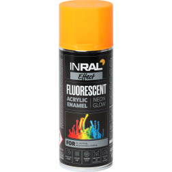 Aerozoliniai dažai INRAL FLUORESCENT oranžiniai 400 ml.