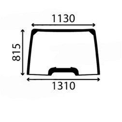Priekinis stiklas 08 010 25/4001-30