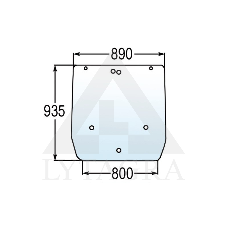 Galinis stiklas 08 040 B83065