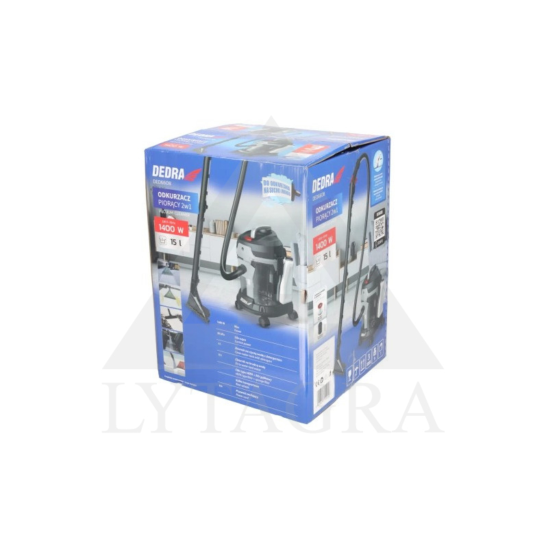 Plaunantis dulkių siurblys 2 viename 1400W  Dedra DED6608