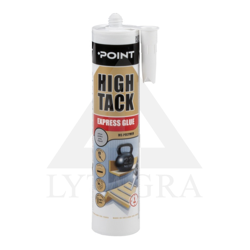 Montažiniai klijai POINT High Tack, balti, 290 ml.