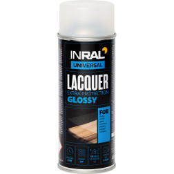 Aerozolinis lakas INRAL LACQUER skaidri matinė 400 ml.
