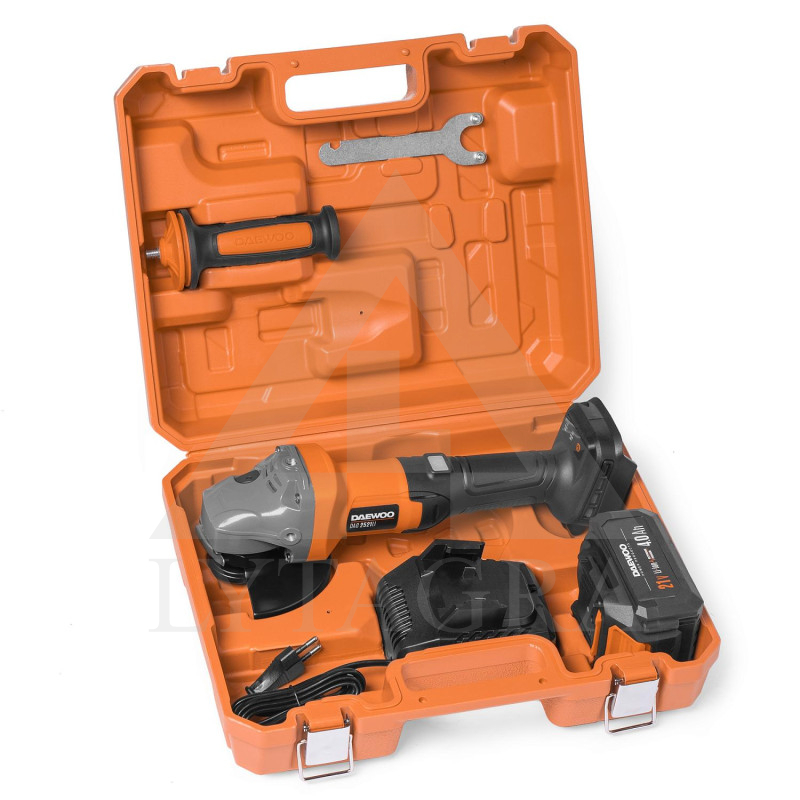 Akumuliatorinis kampinis šlifuoklis DAEWOO DAG 2521Li SET 21V