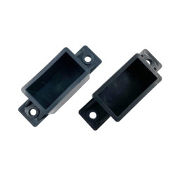 Plastikinis laikiklis tvoralenčių skersiniui 30 x 40mm juodas