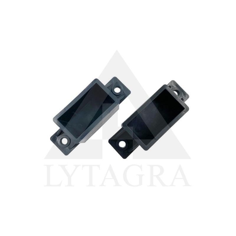 Plastikinis laikiklis tvoralenčių skersiniui 30 x 40mm juodas