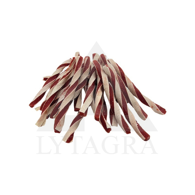 BUBU PETS Skanėstai šunims ėrienos ir menkės sumuštinių lazdelės 500 g