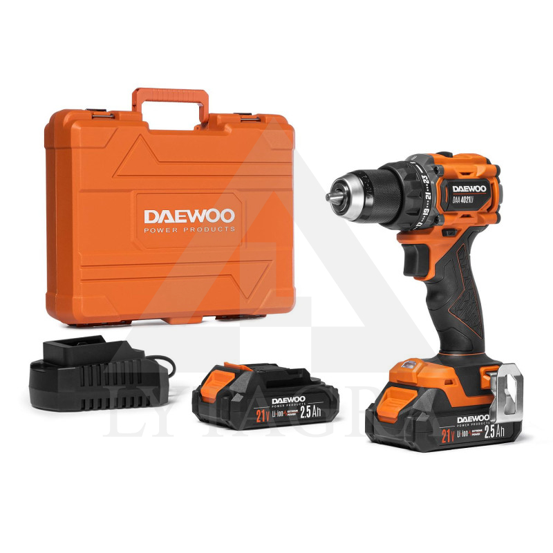 Akumuliatorinis suktuvas - gręžtuvas Daewoo DAA 4021Li SET