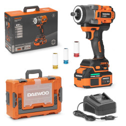 Akumuliatorinis veržliasukis 1/2" Daewoo DAX 6021Li SET