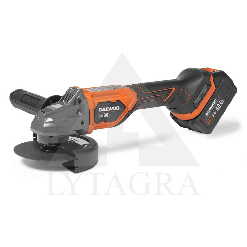 Akumuliatorinis kampinis šlifuoklis DAEWOO DAG 3021Li SET (DAG3021Li SET) 21V