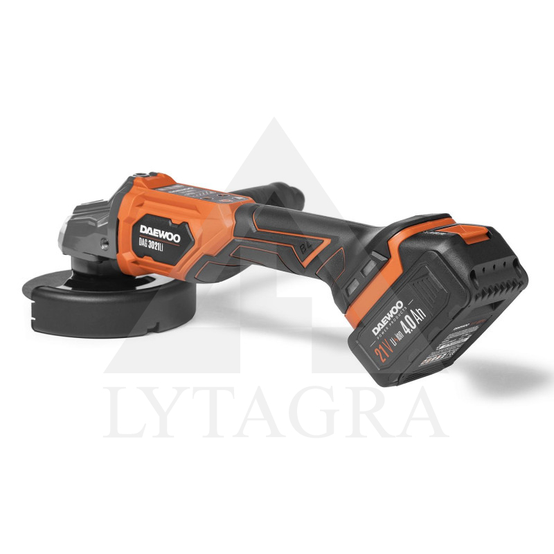 Akumuliatorinis kampinis šlifuoklis DAEWOO DAG 3021Li SET (DAG3021Li SET) 21V