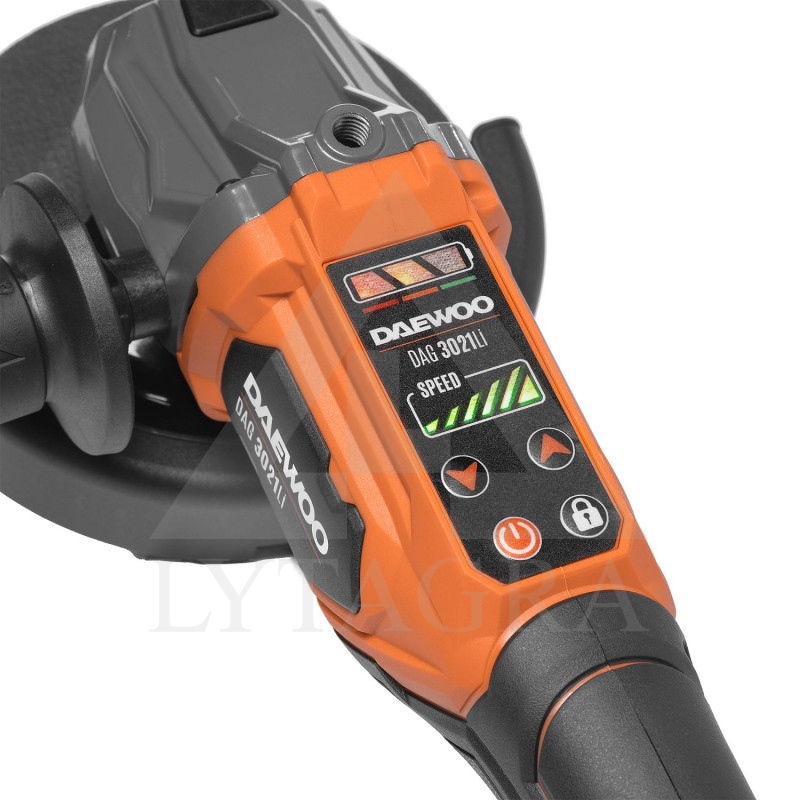 Akumuliatorinis kampinis šlifuoklis DAEWOO DAG 3021Li SET (DAG3021Li SET) 21V