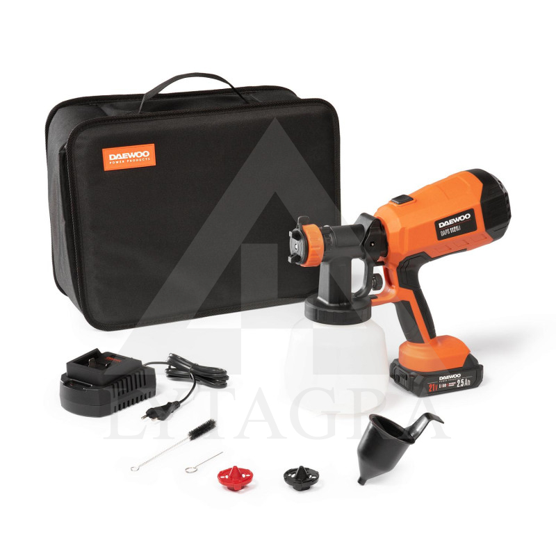 Akumuliatorinis dažų purkštuvas DAEWOO DAPS 1121Li SET (DAPS1121Li SET) 21V