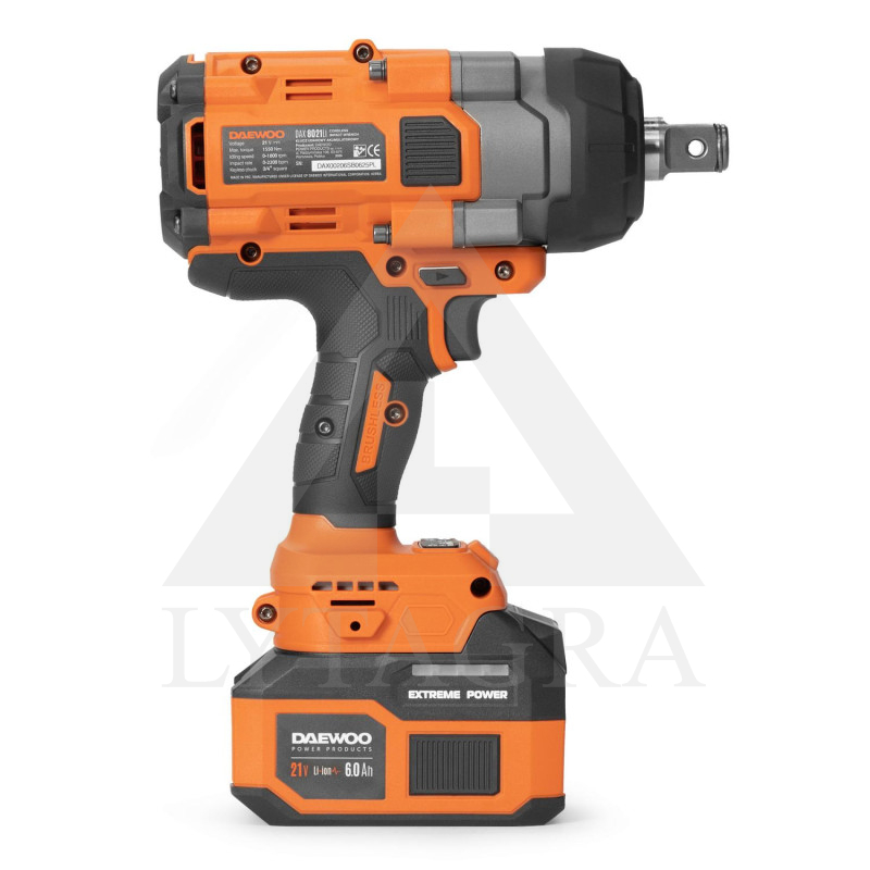 Akumuliatorinis veržliasukis 3/4" Daewoo DAX 8021Li SET