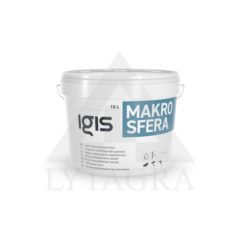 Lengvasis stambiagrūdis glaistas MAKROSFERA 10 l kibiras