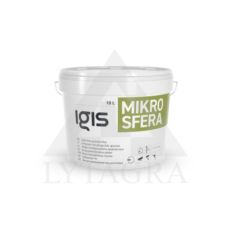 Lengvasis smulkiagrūdis glaistas MIKROSFERA 10 l kibiras