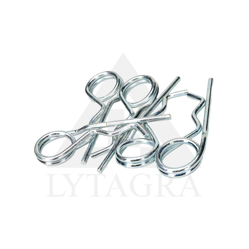 Dvigubas R spaustukas 4x99 mm 5 vnt