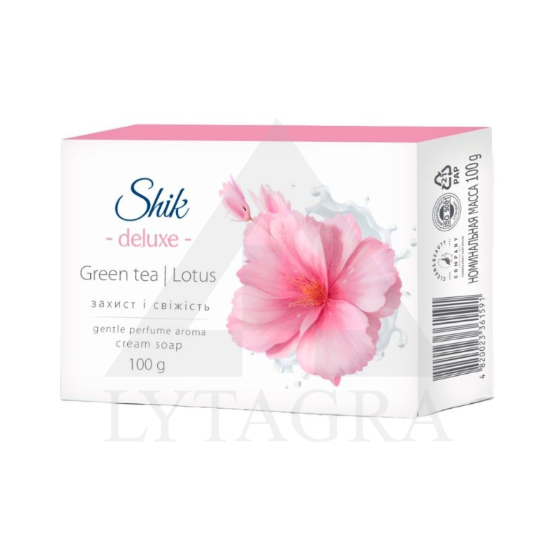 Kreminis muilas su lotoso žiedo aliejumi ir žaliosios arbatos ekstratu SHIK 100 g.