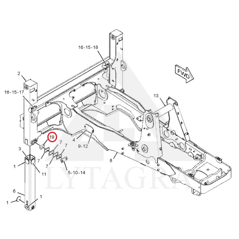 Slydimo plokštė Caterpillar 2151234