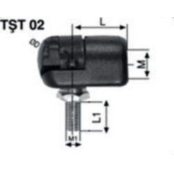Dujinio amortizatoriaus antgalis varžtas TST 02