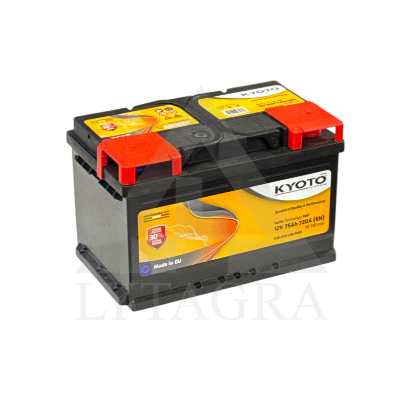 Akumuliatorius KYOTO 12V 75Ah 720A