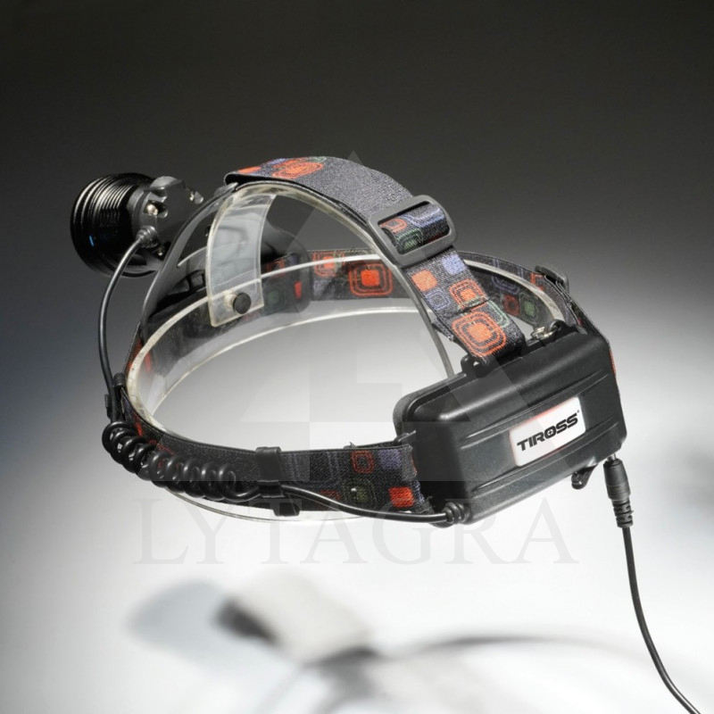 Žibintuvėlis ant galvos  įkraunamas 10W Tiross TS1950