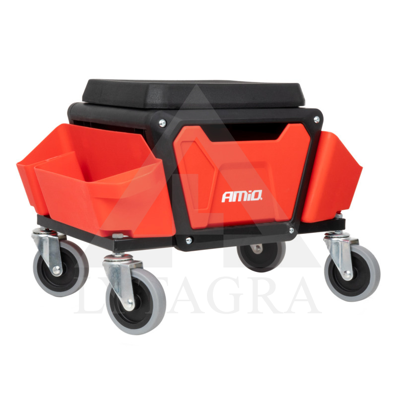 RATUKINĖ DIRBTUVIŲ KĖDĖ SU ĮRANKIŲ DĖŽE150KG 04268