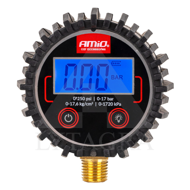 SKAITMENINIS MANOMETRAS SU GUMA 17 BAR