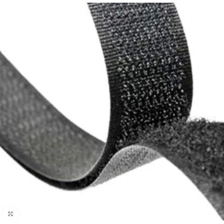 Kontaktinė juosta 25 mm švelni juoda