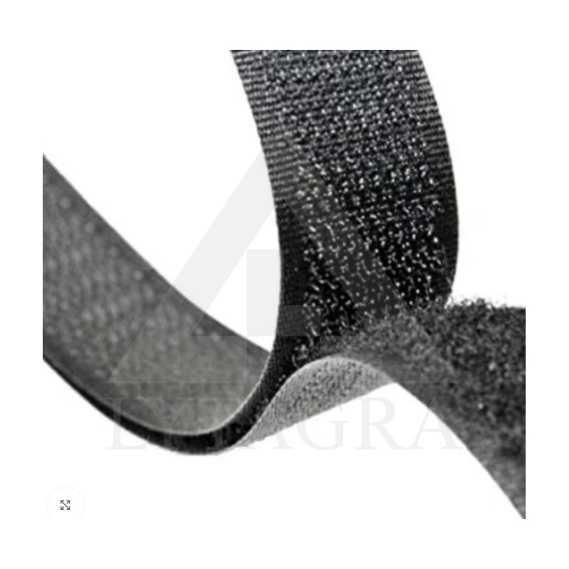 Kontaktinė juosta 25 mm švelni juoda