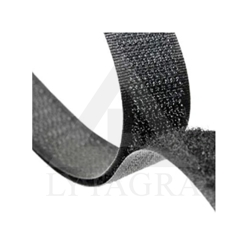 Kontaktinė juosta 50 mm švelni juoda