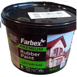 Dažai FARBEEX FARBA GUMOVA, balti, 3.5 kg